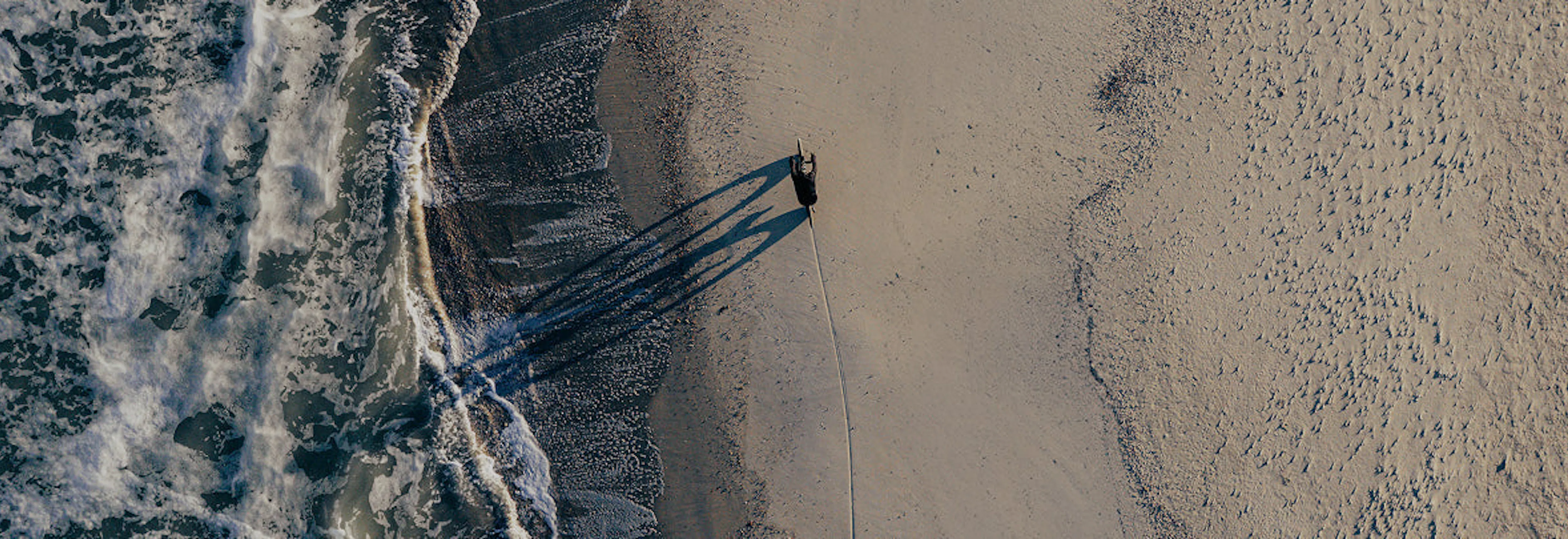 A rider enjoying Gravaa on the beach.